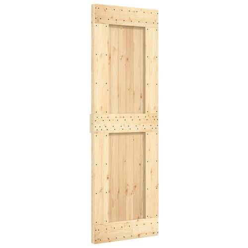 Klizna vrata s priborom za montažu 70 x 210 cm masivna borovina - 70 x 210 cm (213.5 cm) 1 Četvrtasto Cijena