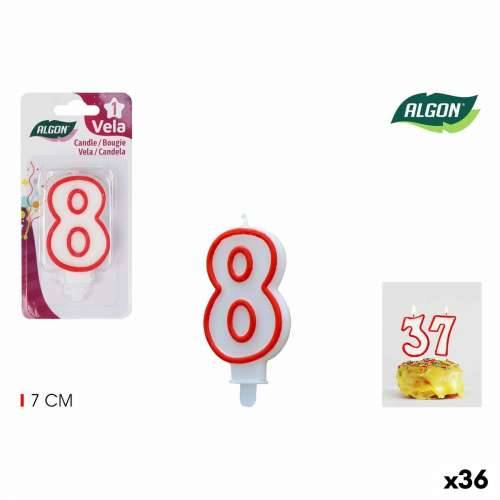 Set Svijeća Algon Crvena (36 Jedinice) Cijena