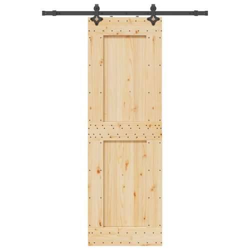 Klizna vrata s priborom za montažu 70 x 210 cm masivna borovina - 70 x 210 cm (152.5 cm) 1 Četvrtasto Cijena