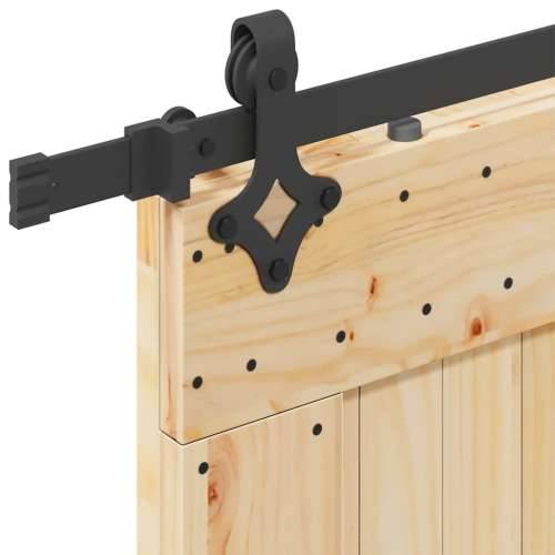 Klizna vrata s priborom za montažu 70 x 210 cm masivna borovina - 70 x 210 cm (213.5 cm) 1 Četvrtasto Cijena