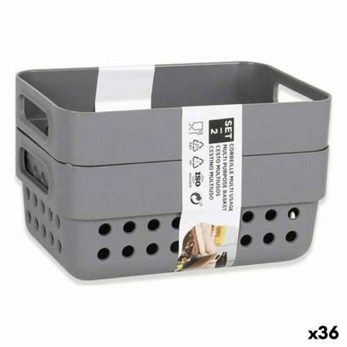 Višenamjenska Košara Confortime 144902 12 x 7,5 x 7 cm (2 Dijelovi) (36 Jedinice) (12 x 7,5 x 5 cm) Cijena
