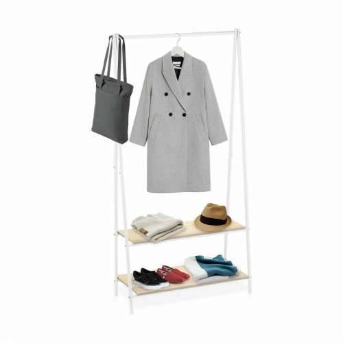 Mēteļu stends Confortime Bijela Drvo Metal 80 x 40 x 160 cm Cijena