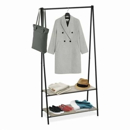Mēteļu stends Confortime Crna Drvo Metal 80 x 40 x 160 cm Cijena