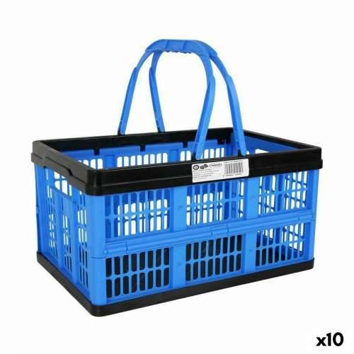 Sklopiva Kutija s Ručkama Tontarelli Voilà Plava 16 L 39 x 25,5 x 21 cm (10 kom.) Cijena