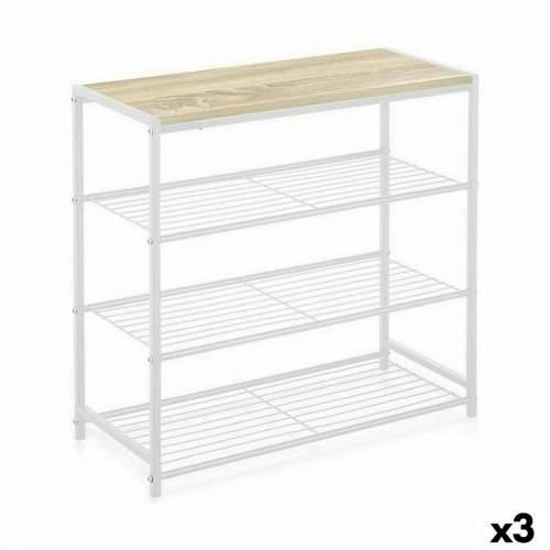 Polica Confortime Bijela Drvo Metal 60 x 30 x 63,5 cm (3 kom.) Cijena
