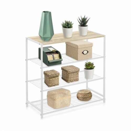Polica Confortime Bijela Drvo Metal 60 x 30 x 63,5 cm (3 kom.) Cijena