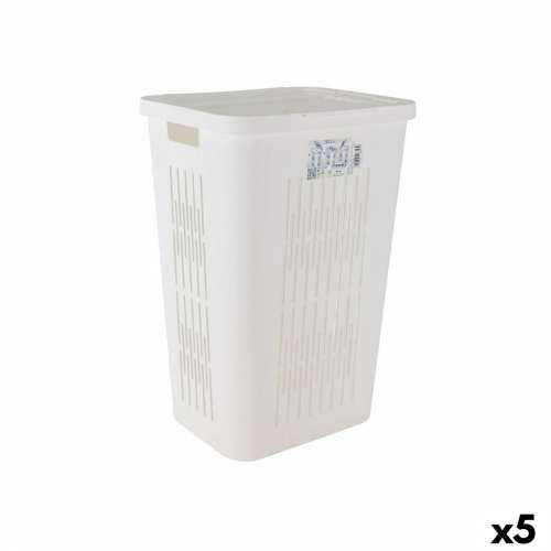 Košara za Rublje Tontarelli Bella Dvostruki poklopac 60 L Bijela 40,5 x 33 x 59 cm (5 kom.) Cijena