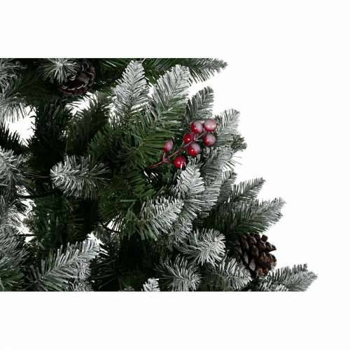 Pom de Crăciun DKD Home Decor Bijela Crvena Zelena PVC Ananas snježno 125 x 125 x 210 cm Cijena