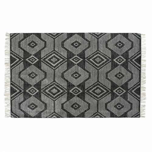 Tepih DKD Home Decor Bijela Crna Pamuk (200 x 290 x 1 cm) Cijena