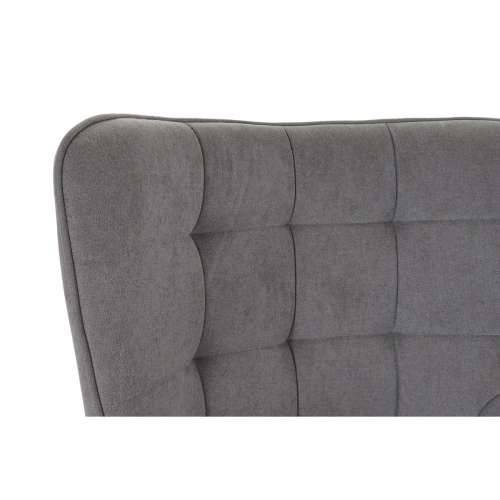 Fotelja DKD Home Decor Crna Siva 69 x 77 x 91 cm Cijena