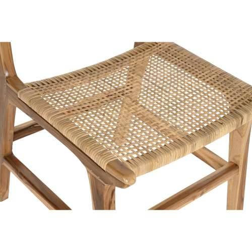 Naslonjač DKD Home Decor 51 x 48 x 86 cm 51 x 54 x 86 cm Prirodno Tikovina Svijetlo smeđi Ratan Cijena