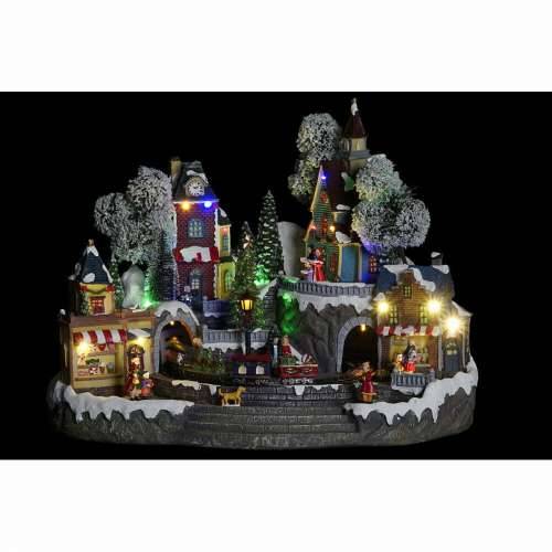 Božićni ukras DKD Home Decor Grad LED Svjetlo Smola PVC (47 x 36 x 34 cm) Cijena
