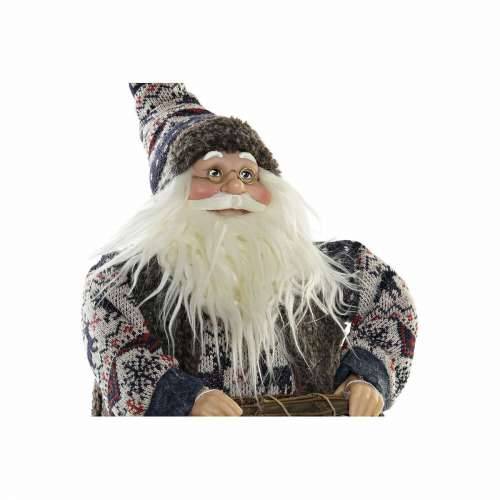 Božićni ukras DKD Home Decor Plava Smeđa Drvo Djeda Mraz 42 x 25 x 48 cm Cijena