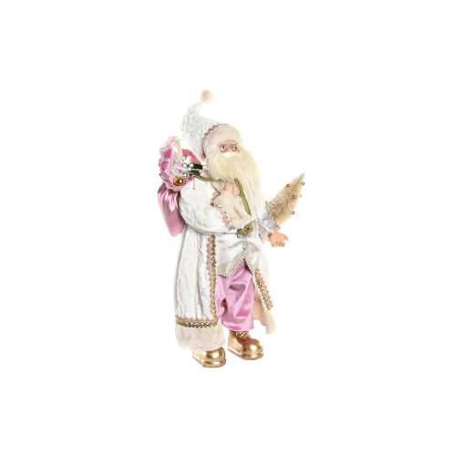 Ukrasna figura DKD Home Decor Djeda Mraz Crăciun Siva Roza PVC Drvo 32 x 20 x 60 cm Cijena