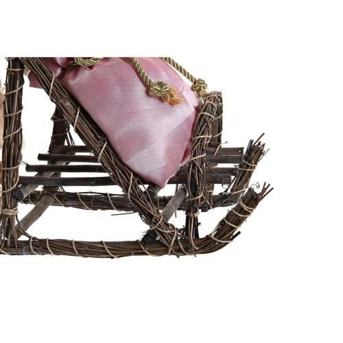 Ukrasna figura DKD Home Decor Djeda Mraz Crăciun Siva Roza Drvo 42 x 22 x 50 cm Cijena