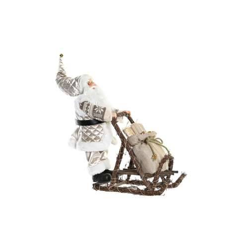 Ukrasna figura DKD Home Decor Djeda Mraz Crăciun Siva Šampanjac Drvo 42 x 22 x 48 cm Cijena