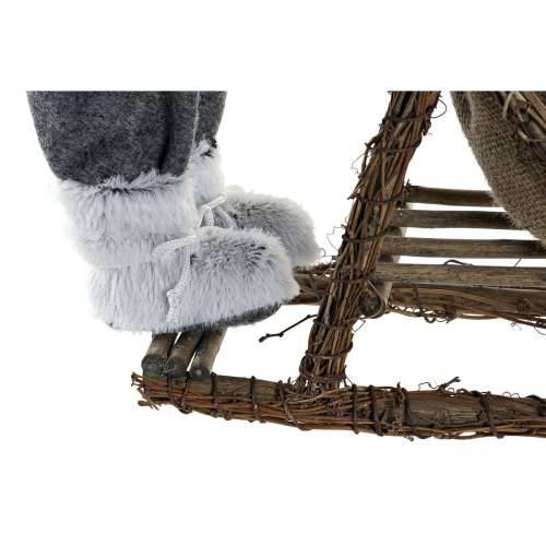 Božićni ukras DKD Home Decor Crvena Siva Drvo Djeda Mraz 42 x 22 x 48 cm Cijena