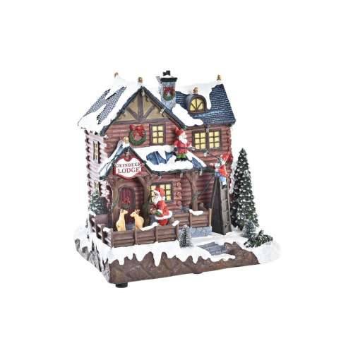 Ukrasi DKD Home Decor Pokreta LED Svjetlo Glazbeni Pisana Smola 25,5 x 21 x 25 cm (3 kom.) Cijena