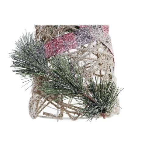 Ukrasi DKD Home Decor Stošci Crăciun LED Crvena Zelena Prirodno snježno 20 x 20 x 80 cm (3 Dijelovi) Cijena