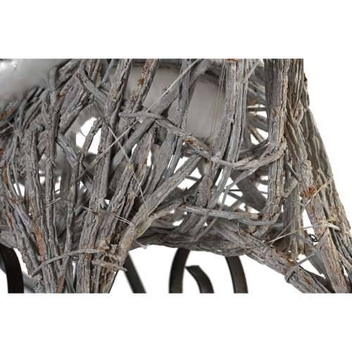Božićni ukras DKD Home Decor Sob i saonice Bijela ispleten od pruća Sob 75 x 20 x 53 cm Cijena
