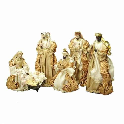 Božićne jaslice DKD Home Decor zlatan Kruna 30 x 5 x 30 cm 50 x 5 x 50 cm Cijena