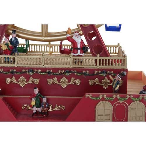 Božićni ukras DKD Home Decor Vodeničko kolo Crvena Pisana Smola Crăciun 38 x 17 x 49 cm Cijena