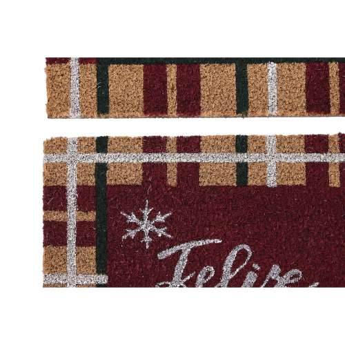 Prostirač DKD Home Decor Bijela Smeđa Crvena Zelena PVC Kokosova vlakna 60 x 40 x 1,5 cm (2 kom.) Cijena