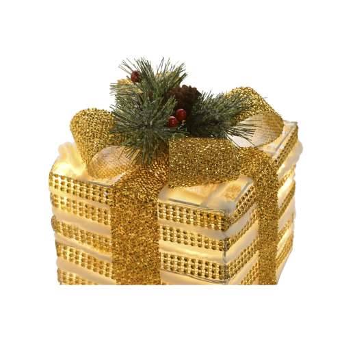 Božićni ukras DKD Home Decor Bijela Crvena zlatan 25 x 25 x 25 cm (3 Dijelovi) Cijena