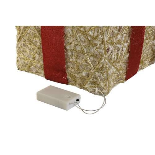 Božićni ukras DKD Home Decor Bijela Crvena zlatan 25 x 25 x 25 cm (3 Dijelovi) Cijena