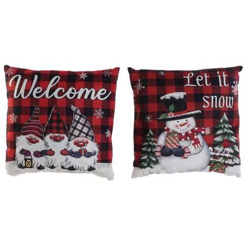 Jastuk DKD Home Decor Crăciun Pisana Poliester 40 x 10 x 40 cm (2 kom.) Cijena