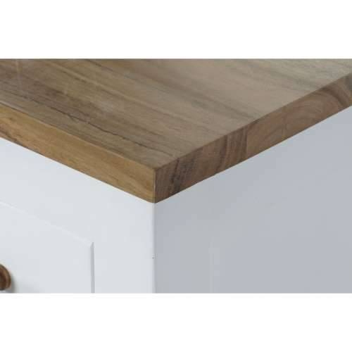 Namještaj za TV kabinet DKD Home Decor Bijela Smeđa Drvo akacije Drvo Manga 125 x 40 x 50 cm Cijena