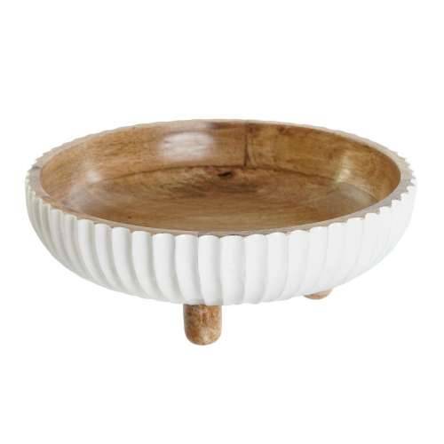 Stolni ukras DKD Home Decor Bijela Tamno smeđi 25 x 25 x 9 cm Cijena