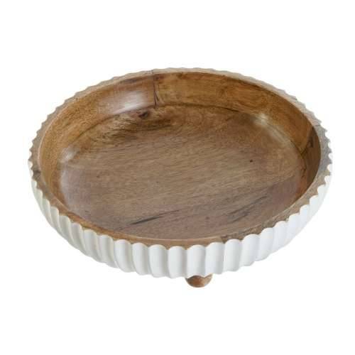 Stolni ukras DKD Home Decor Bijela Tamno smeđi 25 x 25 x 9 cm Cijena