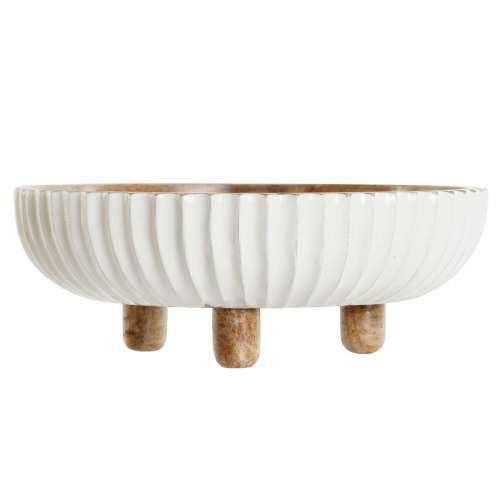 Stolni ukras DKD Home Decor Bijela Tamno smeđi 25 x 25 x 9 cm Cijena