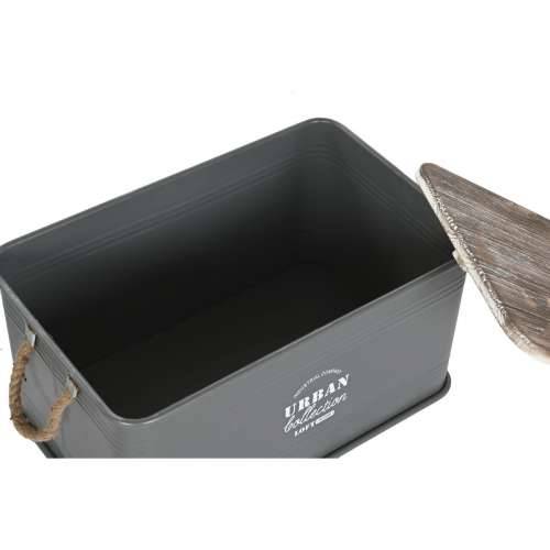 Škrinja Home ESPRIT Rumena Zelena Siva Tamno smeđi Metvica Metal Paulovnija Vintage 60 x 38 x 32,5 cm 60 X 38 X 33 cm (3 kom.) Cijena