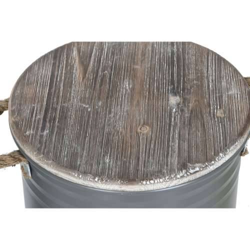 Ukrasni kanistar Home ESPRIT Rumena Zelena Siva Tamno smeđi Metal Paulovnija Vintage 38 x 38 x 48 cm (3 kom.) Cijena