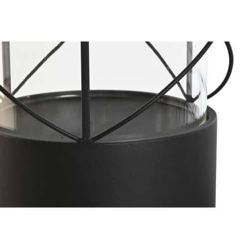 Svijećnjak Home ESPRIT Crna Metal Kristal 24,5 x 24,5 x 46 cm (2 kom.) Cijena