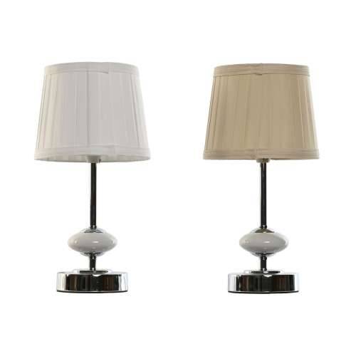 Stolna svjetiljka Home ESPRIT Bijela Bež Metal Porculan 20 W 220 V 17,5 x 17,5 x 35 cm (2 kom.) Cijena