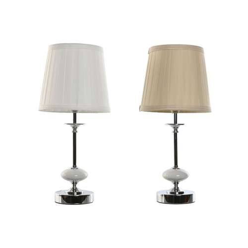 Stolna svjetiljka Home ESPRIT Bijela Bež Metal Porculan 25 W 220 V 20 x 20 x 44 cm (2 kom.) Cijena