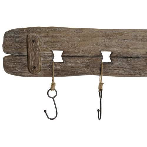 Zidna vješalica Home ESPRIT Prirodno Metal Paulovnija 99 x 3 x 31 cm Cijena