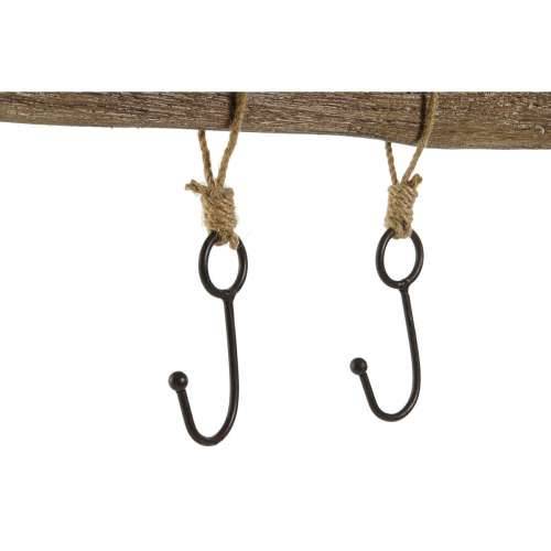 Zidna vješalica Home ESPRIT Prirodno Metal Paulovnija 99 x 3 x 31 cm Cijena
