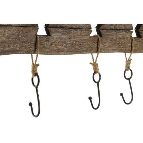 Zidna vješalica Home ESPRIT Prirodno Metal Paulovnija 99 x 3 x 31 cm Cijena