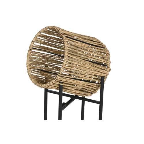Set žardinjera Home ESPRIT Crna Metal Vlakna 23 x 23 x 76,5 cm Cijena