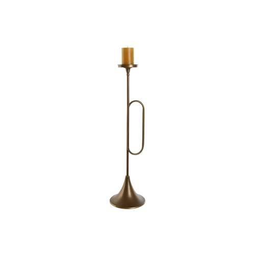 Svijećnjak Home ESPRIT zlatan Metal 21 x 21 x 78 cm Cijena