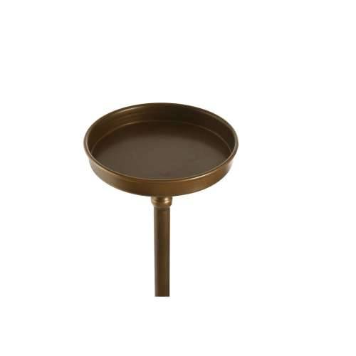 Svijećnjak Home ESPRIT zlatan Metal 21 x 21 x 78 cm Cijena