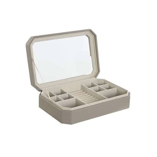 Kutija za nakit Home ESPRIT Bež Kristal 30 x 21 x 6 cm Cijena
