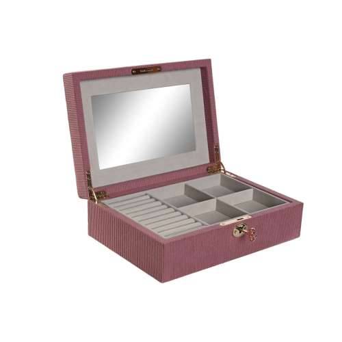 Kutija za nakit Home ESPRIT Krema Purpurnocrven 27 x 19 x 9 cm Cijena