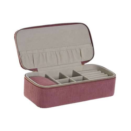Kutija za nakit Home ESPRIT Krema Purpurnocrven 20,5 x 10 x 6 cm (2 Dijelovi) Cijena