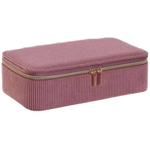 Kutija za nakit Home ESPRIT Krema Purpurnocrven 20,5 x 10 x 6 cm (2 Dijelovi) Cijena