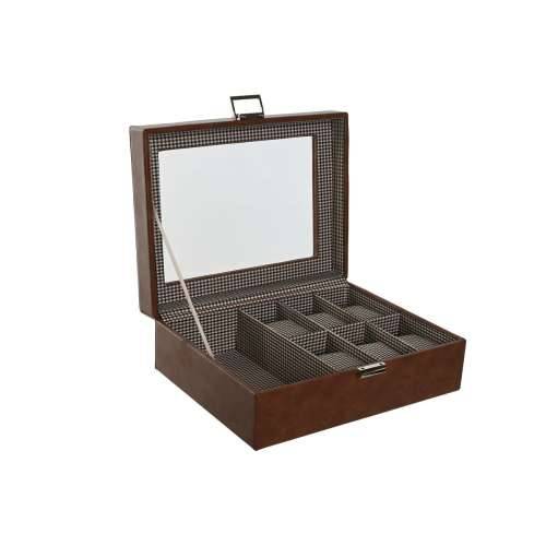 Kutija za nakit Home ESPRIT Smeđa Kristal 26 x 20 x 9 cm Cijena